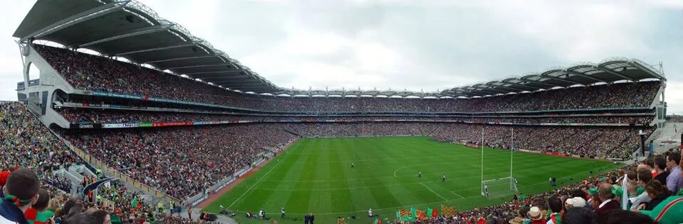 Croke Park full for an All-Ireland final, seen from Hill 16