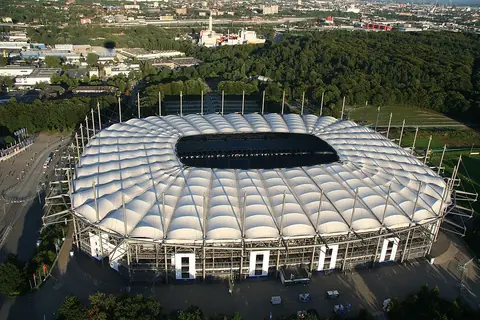 Volksparkstadion, Hamburg, where Ukraine played the 2006 World Cup quarter-final